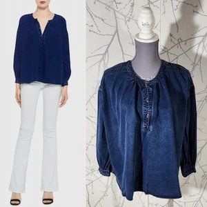 M.i.h Jeans Dark Wash Oldfield Peasant Blouse